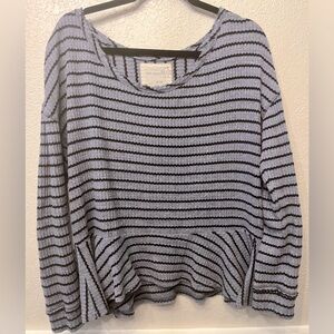 We The Free peplum waffle knit tee